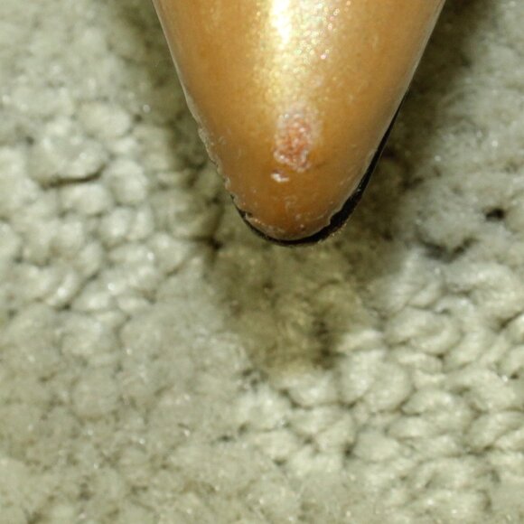 Prada Women's Size 7 / 37.5 Gold Patent Leather 3"  Kitten Heel Bow Slingback - Picture 10 of 10